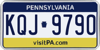 PA license plate KQJ9790
