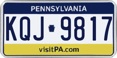 PA license plate KQJ9817