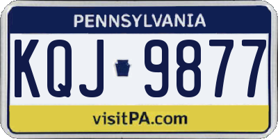 PA license plate KQJ9877