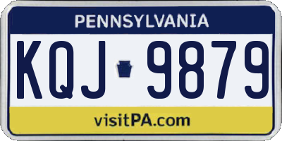 PA license plate KQJ9879