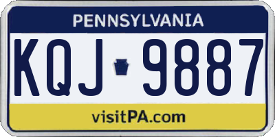 PA license plate KQJ9887