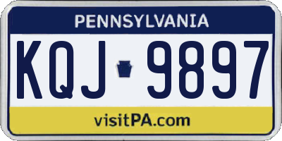 PA license plate KQJ9897