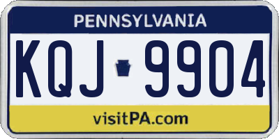 PA license plate KQJ9904
