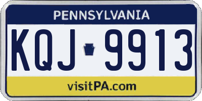 PA license plate KQJ9913