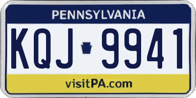 PA license plate KQJ9941