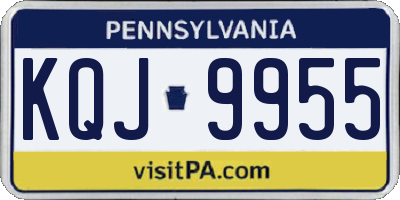 PA license plate KQJ9955