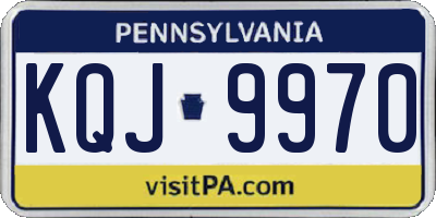 PA license plate KQJ9970