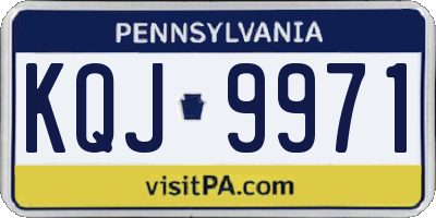 PA license plate KQJ9971