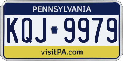 PA license plate KQJ9979