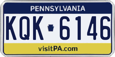 PA license plate KQK6146