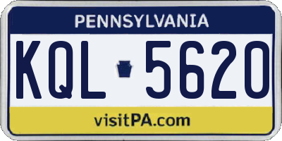 PA license plate KQL5620