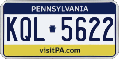 PA license plate KQL5622