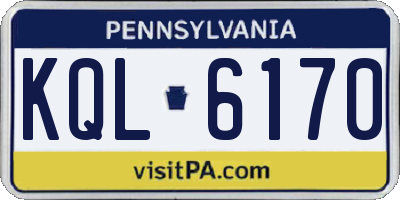 PA license plate KQL6170