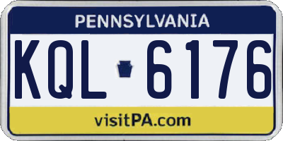PA license plate KQL6176