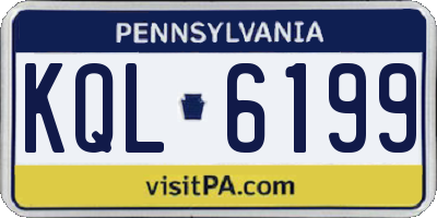 PA license plate KQL6199