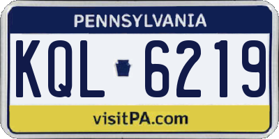 PA license plate KQL6219