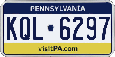 PA license plate KQL6297