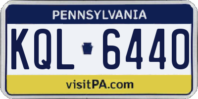 PA license plate KQL6440