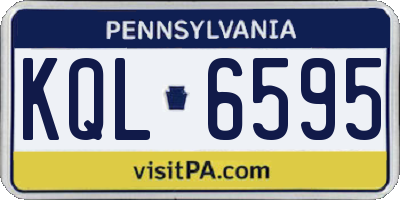 PA license plate KQL6595