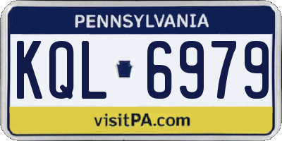 PA license plate KQL6979