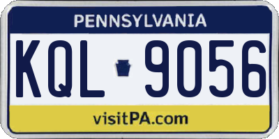 PA license plate KQL9056