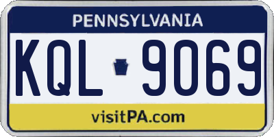 PA license plate KQL9069