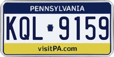 PA license plate KQL9159