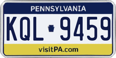 PA license plate KQL9459