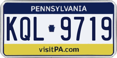 PA license plate KQL9719
