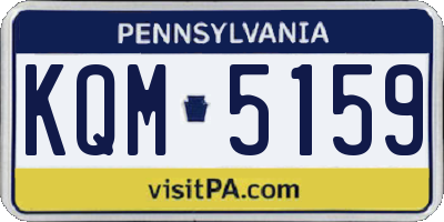 PA license plate KQM5159