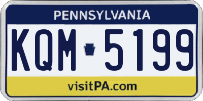 PA license plate KQM5199