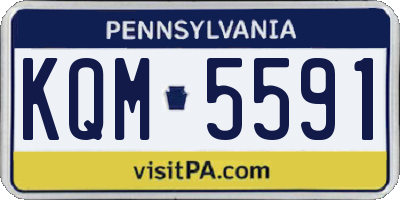 PA license plate KQM5591