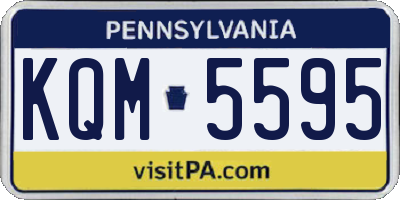 PA license plate KQM5595
