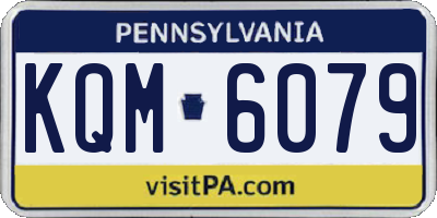 PA license plate KQM6079