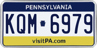 PA license plate KQM6979
