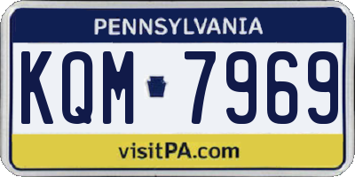 PA license plate KQM7969
