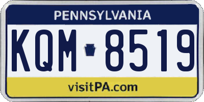 PA license plate KQM8519