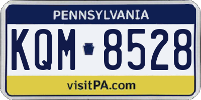 PA license plate KQM8528