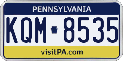 PA license plate KQM8535