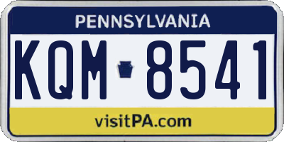 PA license plate KQM8541