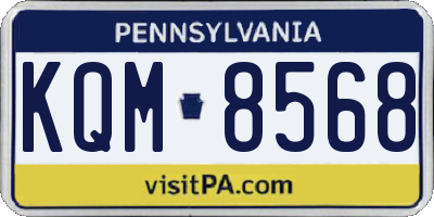 PA license plate KQM8568