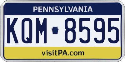 PA license plate KQM8595