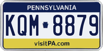 PA license plate KQM8879