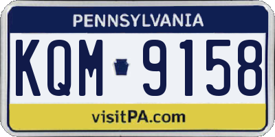 PA license plate KQM9158