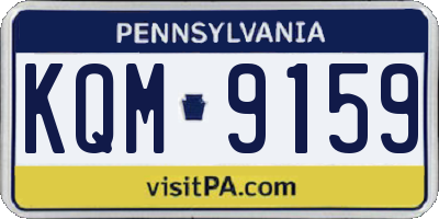 PA license plate KQM9159