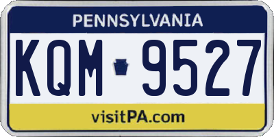 PA license plate KQM9527