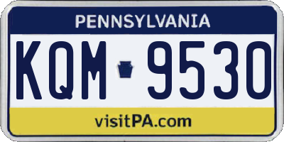 PA license plate KQM9530