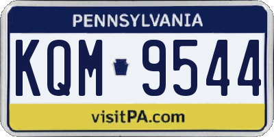 PA license plate KQM9544