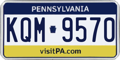 PA license plate KQM9570