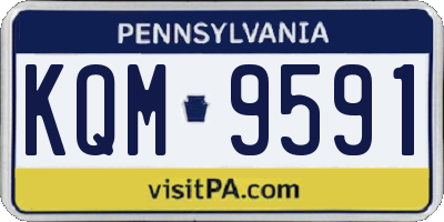 PA license plate KQM9591